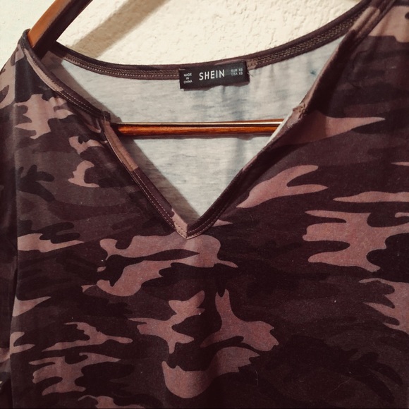 Camo Long Sleeve Top - Picture 2 of 2